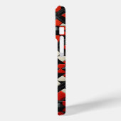 Coques Case-Mate iPhone Modern 3D Geometric Mandala Case - Bold Red, Black (Verso / Gauche)