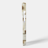 Coques Case-Mate iPhone Modern 3D Ivory & Beige Geometric Cube Phone Case  (Verso / Gauche)