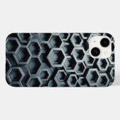 Coques Case-Mate iPhone Modern 3D Metallic Hexagon Phone Case - Industrial (Verso (horizontal))