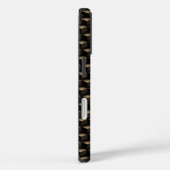 Coques Case-Mate iPhone Modern 3D Monogram, Geometric Bronze Pattern (Verso / Droite)