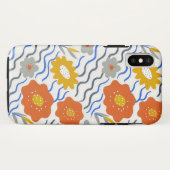 Coques Case-Mate iPhone Modern Abstract Flowers Boho Wavy (Dos (Horizontal))