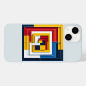 Coques Case-Mate iPhone Modern Abstract Geometric Square Phone Case Prime (Verso (horizontal))