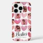 Coques Case-Mate iPhone Modern Bestie 6 Collage photo et coeur (Verso)