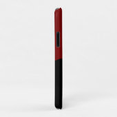 Coques Case-Mate iPhone Modern Black & red script Custom Name (Dos/Droite)