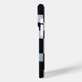 Coques Case-Mate iPhone Modern Black & White Textured Checkerboard Phone  (Verso / Gauche)