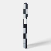 Coques Case-Mate iPhone Modern Black & White Textured Checkerboard Phone  (Verso / Droite)