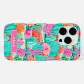 Coques Case-Mate iPhone Modern Blooming Cacti Personalized (Verso (horizontal))