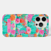 Coques Case-Mate iPhone Modern Blooming Cacti Personalized (Verso (horizontal))