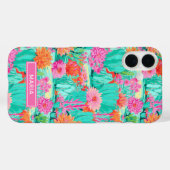 Coques Case-Mate iPhone Modern Blooming Cacti Personalized (Verso (horizontal))