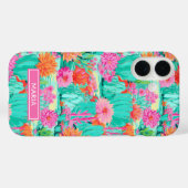 Coques Case-Mate iPhone Modern Blooming Cacti Personalized (Verso (horizontal))