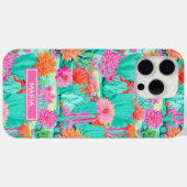 Coques Case-Mate iPhone Modern Blooming Cacti Personalized (Verso (horizontal))