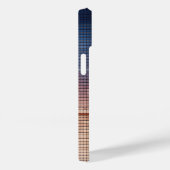 Coques Case-Mate iPhone Modern Blue and Orange Pixel Mosaic Gradient Sunse (Verso / Droite)