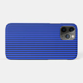 Coques Case-Mate iPhone Modern Blue Striped Simple Chic Design (Dos (Horizontal))