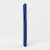Coques Case-Mate iPhone Modern Blue Striped Simple Chic Design (Dos/Droite)