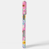 Coques Case-Mate iPhone Modern Colorful Garden Monogrammed  (Verso / Droite)