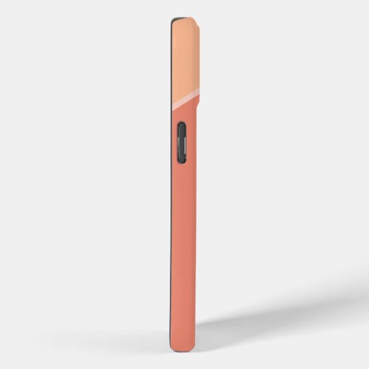 Coques Case-Mate iPhone Modern Cute Kitschy Peach Ajouter Nom Fun Summer (Verso / Droite)