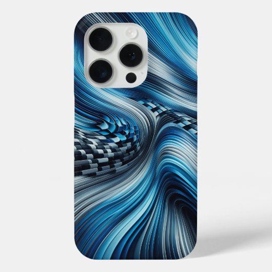 Coques Case-Mate iPhone Modern Electric Blue Cyber Flow Phone Case  (Verso)