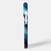 Coques Case-Mate iPhone Modern Electric Blue Cyber Flow Phone Case  (Verso / Gauche)