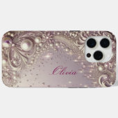 Coques Case-Mate iPhone Modern elegant cute golden pearls Valentine’s Day (Verso (horizontal))