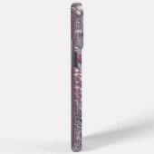 Coques Case-Mate iPhone Modern elegant cute purple pearls Valentine’s Day (Verso / Droite)