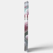 Coques Case-Mate iPhone Modern elegant pink white heart valentine (Verso / Droite)