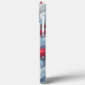 Coques Case-Mate iPhone Modern elegant pink white heart valentine (Verso / Gauche)