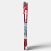 Coques Case-Mate iPhone Modern elegant pink white heart valentine (Verso / Gauche)