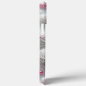 Coques Case-Mate iPhone Modern elegant pink white heart valentine (Verso / Droite)