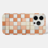 Coques Case-Mate iPhone Modern Geometric Square Case - Terracotta, Cream  (Verso (horizontal))