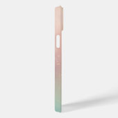 Coques Case-Mate iPhone Modern Glitter Holographic Gold with Name (Verso / Droite)