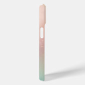 Coques Case-Mate iPhone Modern Glitter Holographic Gold with Name (Verso / Droite)