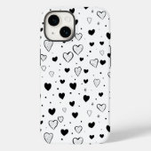 Coques Case-Mate iPhone Modern Hearts Pattern (Verso)