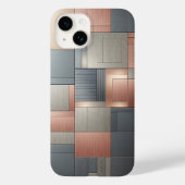 Coques Case-Mate iPhone Modern Industrial Metallic Block Pattern Copper an (Verso)
