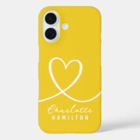 Modern Love Heart Nom personnalisé