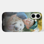 Coques Case-Mate iPhone Modern Minimal Create Your Own Photo Name  (Verso (horizontal))