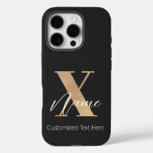 Coques Case-Mate iPhone Modern Monogrammed Initial X & Name Personalized (Verso)