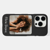 Coques Case-Mate iPhone Modern Personalized Photo and Name Create your own (Verso (horizontal))