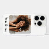 Coques Case-Mate iPhone Modern Personalized Photo and Name Create your own (Verso (horizontal))