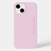 Coques Case-Mate iPhone Modern Pink Girly Initial Minimal Monogram Case (Verso)