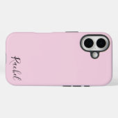 Coques Case-Mate iPhone Modern Pink Personalized Name (Verso (horizontal))