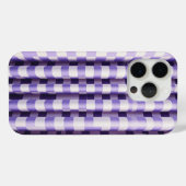 Coques Case-Mate iPhone Modern Purple & White 3D Wave Phone Case - Elegant (Verso (horizontal))