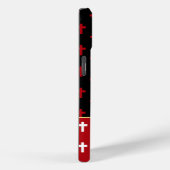 Coques Case-Mate iPhone Modern Red Black White Crosses Lion of Judah (Verso / Droite)