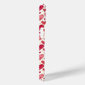 Coques Case-Mate iPhone Modern Red & Pink Hearts Pattern (Verso / Droite)