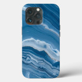 Coques Case-Mate iPhone Modern Stone Dusty Blue Marble (Verso)
