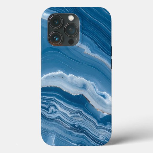 Coques Case-Mate iPhone Modern Stone Dusty Blue Marble (Verso)