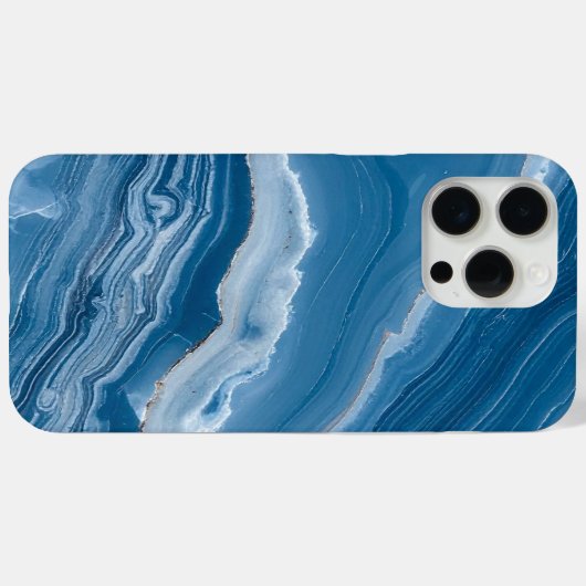 Coques Case-Mate iPhone Modern Stone Dusty Blue Marble (Verso (horizontal))