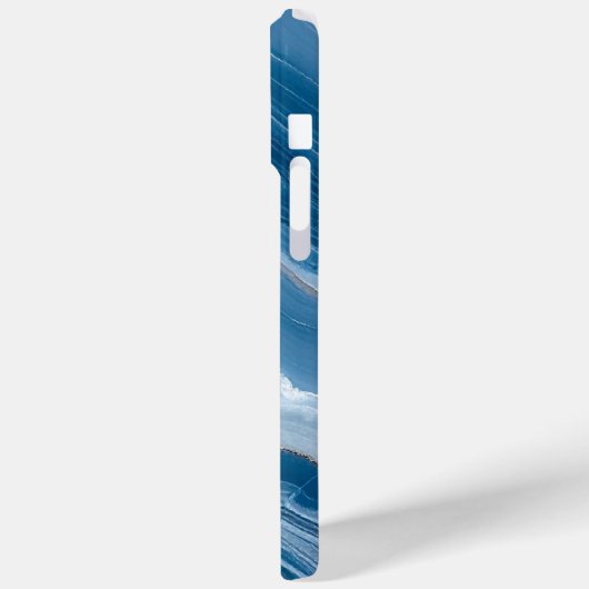 Coques Case-Mate iPhone Modern Stone Dusty Blue Marble (Verso / Gauche)