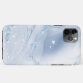 Coques Case-Mate iPhone Modern Stone Dusty Blue Marble (Dos (Horizontal))