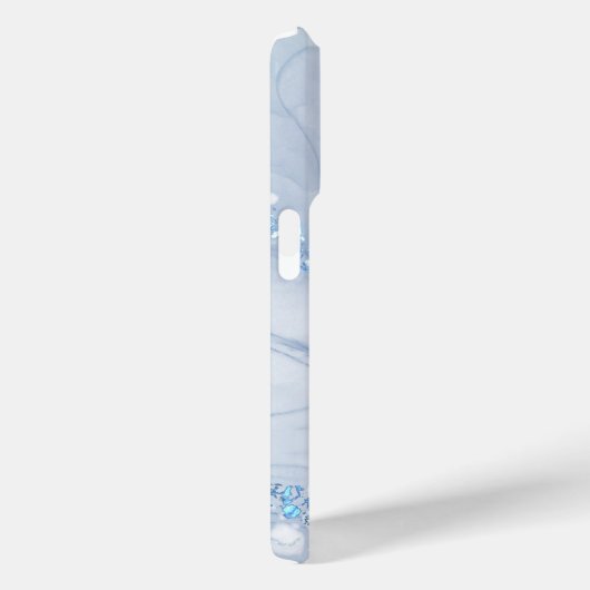 Coques Case-Mate iPhone Modern Stone Dusty Blue Marble (Verso / Droite)