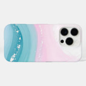 Coques Case-Mate iPhone Modern Stone Dusty Blue Marble (Verso (horizontal))